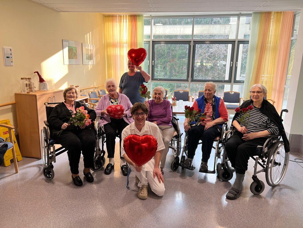 Gruppenfoto der Bewohnerinnen