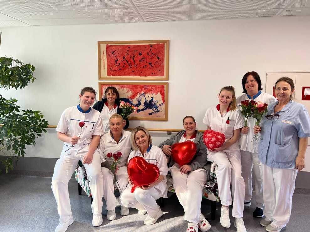 Gruppenfoto der Pflegekräfte